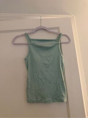 a new day Mint Green Square Neck Tank Top